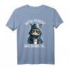 Guten Morgen ganz dünnes Eis... Lustiges Katzen Kaffee T-Shirt für Morgenmuffel, Schichtarbeiter & Bürocollegen