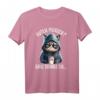 Guten Morgen ganz dünnes Eis... Lustiges Katzen Kaffee T-Shirt für Morgenmuffel, Schichtarbeiter & Bürocollegen
