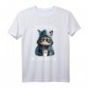 Guten Morgen ganz dünnes Eis... Lustiges Katzen Kaffee T-Shirt für Morgenmuffel, Schichtarbeiter & Bürocollegen