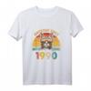 32. Geburtstag Vintage Cat T-Shirt – Lustiges Retro Shirt für Katzenliebhaber & Geburtstagsfeier im Old School Style