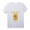 Lustiges Damen T-Shirt mit Katze und Spruch 'Bevor du fragst - Nein' - Perfektes Geschenk für Geburtstage, Weihnachten und Katzenliebhaberinnen