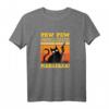 Pew Pew Madafakas Katze Retro Grafik T-Shirt – Lustiges Katzen Design für Party, Geburtstag & Geschenk an Freunde & Familie