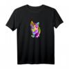 Damen Bunte Katze - Lustiges Katzen T-Shirt mit Tatzen Motiv für Katzenliebhaberinnen
