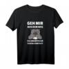 Geh mir aus dem Weg unnötiger Sozialkontakt Katze Geschenk T-Shirt – Lustiges Statement für Menschen, die Abstand und Ruhe schätzen