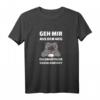 Geh mir aus dem Weg unnötiger Sozialkontakt Katze Geschenk T-Shirt – Lustiges Statement für Menschen, die Abstand und Ruhe schätzen