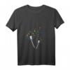 Damen Hund Katze Pfote Löwenzahn Pusteblume Print T-Shirt mit V-Ausschnitt – Perfektes Sommer-Design für Tier- und Gartenliebhaber