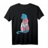 Transgender Katze in Transgender-Flaggenfarben T-Shirt – Stolzes LGBTQ+ Supporter Design für Pride-Paraden und Geschenke