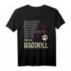 Damen Kätzchen Katzenliebhaber Geschenk Ragdoll Katze T-Shirt - Perfektes Geschenk für Katzenfans zu Weihnachten & Geburtstag