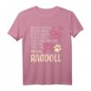 Damen Kätzchen Katzenliebhaber Geschenk Ragdoll Katze T-Shirt - Perfektes Geschenk für Katzenfans zu Weihnachten & Geburtstag