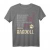 Damen Kätzchen Katzenliebhaber Geschenk Ragdoll Katze T-Shirt - Perfektes Geschenk für Katzenfans zu Weihnachten & Geburtstag