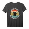 Pew Pew Madafakas Vintage Katzen Grafik T-Shirt - Lustiges Retro Katzen Motiv für Katzenliebhaber und Tierfreunde