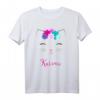 Karina Namen Geschenk buntes Kätzchen Katze - Personalisiertes T-Shirt für Katzenliebhaberinnen, Geburtstags- und Party-Geschenk
