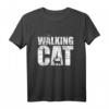 THE WALKING CAT Shirt | Silhouette Katze Lustiges Vintage T-Shirt für Katzenliebhaber, Serienfans & Humorliebhaber – Perfektes Geschenkidee zu Weihnachten & Co.