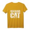 THE WALKING CAT Shirt | Silhouette Katze Lustiges Vintage T-Shirt für Katzenliebhaber, Serienfans & Humorliebhaber – Perfektes Geschenkidee zu Weihnachten & Co.