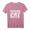 THE WALKING CAT Shirt | Silhouette Katze Lustiges Vintage T-Shirt für Katzenliebhaber, Serienfans & Humorliebhaber – Perfektes Geschenkidee zu Weihnachten & Co.