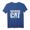 THE WALKING CAT Shirt | Silhouette Katze Lustiges Vintage T-Shirt für Katzenliebhaber, Serienfans & Humorliebhaber – Perfektes Geschenkidee zu Weihnachten & Co.
