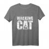 THE WALKING CAT Shirt | Silhouette Katze Lustiges Vintage T-Shirt für Katzenliebhaber, Serienfans & Humorliebhaber – Perfektes Geschenkidee zu Weihnachten & Co.