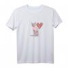 Herz für Katzen T-Shirt - Liebevolles Nackte Sphynx Katze Design ohne Fell für Tierliebhaber und Katzenfans
