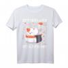 Lustiges Kawaii Sushi Katze Schlafshirt - Niedliches Pyjama für Damen und Herren, Geschenkidee für Katzen- und Sushi-Liebhaber