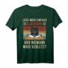 HapFrog Katzen T-Shirt Lesen Und Niemand Wird Verletzt - Vintage Style Buch- und Katzenliebhaber Geschenk