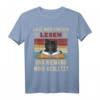 HapFrog Katzen T-Shirt Lesen Und Niemand Wird Verletzt - Vintage Style Buch- und Katzenliebhaber Geschenk
