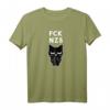 fck nzs Katze Mittelfinger T-Shirt – Protestbekleidung gegen Rassismus, Faschismus & Rechts
