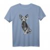 Sphynx Katze T-Shirt Schwarz und Weiß – Klassisch geschnitten, doppelt genähter Saum für Katzenliebhaber