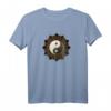 Mandala Ying Yang Design T-Shirt zum HapFrog - Klassisch geschnitten, hochwertig, perfekt als Geschenk für Spirituelle und Yoga-Fans