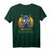 Bester Katzenpapa Retro Best Cat Dad Katzenliebe T-Shirt - Lustiges Geschenk für Katzenliebhaber und Katzenpapa zum Geburtstag, Vatertag & Weihnachten