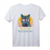 Bester Katzenpapa Retro Best Cat Dad Katzenliebe T-Shirt - Lustiges Geschenk für Katzenliebhaber und Katzenpapa zum Geburtstag, Vatertag & Weihnachten