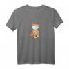 Süße rote Katze mit Maske Gesichtsmasken T-Shirt für Katzenliebhaber - Lustiges Katzendesign für Katzenmamas & Papas