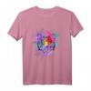 Tiger Tiermotiv T-Shirt bunt und farbenfroh - Stylisches Katzen-Design, perfekt als Geschenk für Tierliebhaber und Modefans