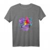 Tiger Tiermotiv T-Shirt bunt und farbenfroh - Stylisches Katzen-Design, perfekt als Geschenk für Tierliebhaber und Modefans