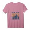 Damen Pew Pew Madafakas Cat Lustiges Vintage Design Katzen T-Shirt mit V-Ausschnitt – Perfektes Geschenk für Katzenliebhaber und Katzenfans