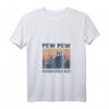 Damen Pew Pew Madafakas Cat Lustiges Vintage Design Katzen T-Shirt mit V-Ausschnitt – Perfektes Geschenk für Katzenliebhaber und Katzenfans