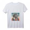 Damen Ich Beobachte Euch Alle Und Mache Mir Notizen Kaffee Katze T-Shirt mit V-Ausschnitt – Perfektes Geschenk für Katzenliebhaber, Kollegen & Kaffee-Fans