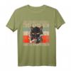 Zur eigenen Sicherheit, erst nach dem Kaffee Katze T-Shirt – Lustiges Kaffee und Katzen Motiv für Morgenmuffel & Büro-Geschenk