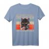 Zur eigenen Sicherheit, erst nach dem Kaffee Katze T-Shirt – Lustiges Kaffee und Katzen Motiv für Morgenmuffel & Büro-Geschenk