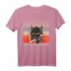 Zur eigenen Sicherheit, erst nach dem Kaffee Katze T-Shirt – Lustiges Kaffee und Katzen Motiv für Morgenmuffel & Büro-Geschenk