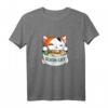 Cartoon Katze mit Sushi T-Shirt - Niedliches Japan-inspiriertes Design für Katzen- und Sushi-Fans, perfekt für Freizeit & Geschenke
