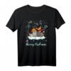 Weihnachten I Merry Fluffmas I Weihnachtskatzen Katze T-Shirt - Lustiges Festtagsoutfit für Advent, Heiligabend & Weihnachtsmorgen