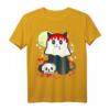 Yami Kawaii Creepy Ghost Schwarze Katze Menhera Dark Magic T-Shirt – Perfekt für Halloween, Gothic Fashion & Alltagsstil