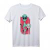 Katze und Alien im Weltraum T-Shirt für Männer und Frauen - Perfektes Geschenk für Science-Fiction, Astronomie und Haustierliebhaber