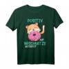 Naschkatze positiv getestet - Lustiges Katzen T-Shirt mit Süßigkeiten, Donut & Kätzchen Motiv für Humor & Spaß