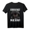 Lustiges Katze Spruch T-Shirt – Bevor Du Fragst Nein! Witziges Statement für Morgenmuffel, Nachtschichtarbeiter & Katzenliebhaber