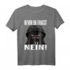 Lustiges Katze Spruch T-Shirt – Bevor Du Fragst Nein! Witziges Statement für Morgenmuffel, Nachtschichtarbeiter & Katzenliebhaber