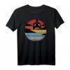 Katzen Vintage Sonnenuntergang Lustiges Retro Katzen T-Shirt – Humorvolles Katzenpapa & Katzenmama Outfit für Freizeit & Büro