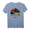 Katzen Vintage Sonnenuntergang Lustiges Retro Katzen T-Shirt – Humorvolles Katzenpapa & Katzenmama Outfit für Freizeit & Büro