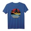Katzen Vintage Sonnenuntergang Lustiges Retro Katzen T-Shirt – Humorvolles Katzenpapa & Katzenmama Outfit für Freizeit & Büro