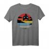 Katzen Vintage Sonnenuntergang Lustiges Retro Katzen T-Shirt – Humorvolles Katzenpapa & Katzenmama Outfit für Freizeit & Büro